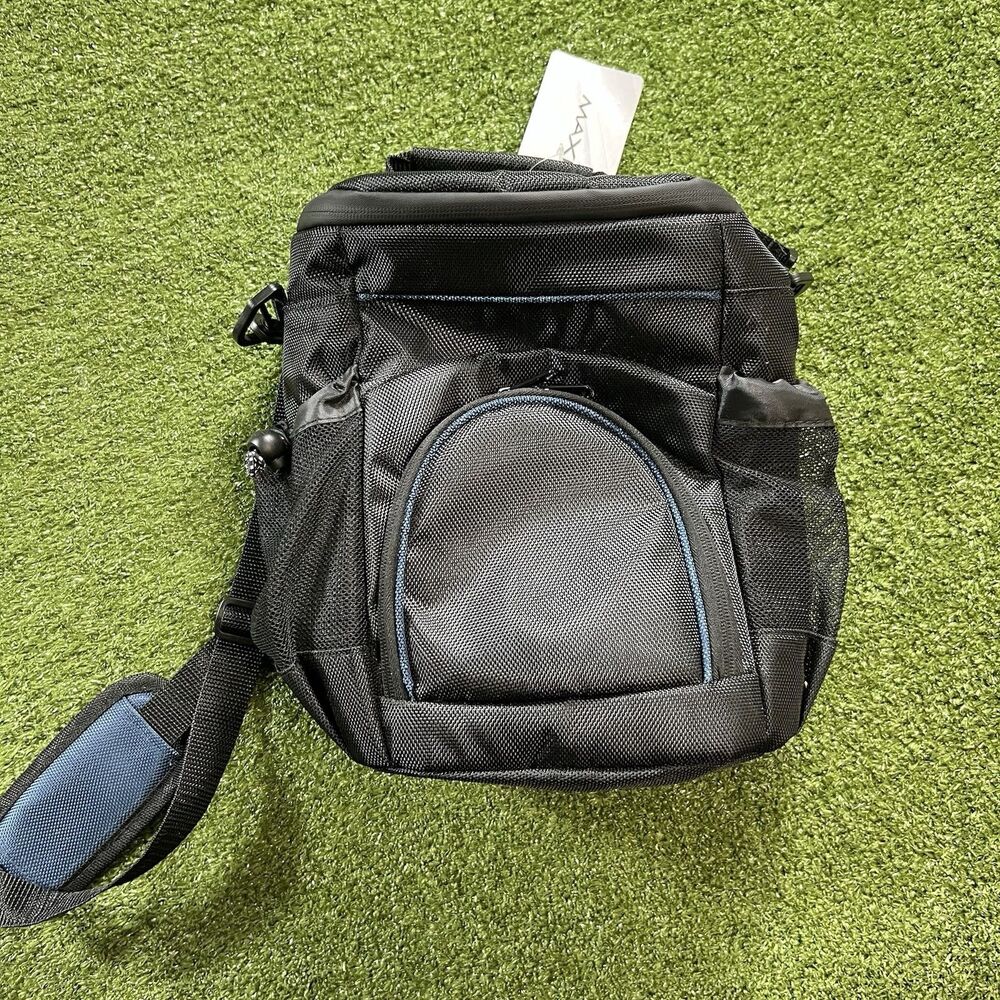Maxfli Golf Cooler Bag Black MX207 Shoulder Strap Holds 6 Cans NWT